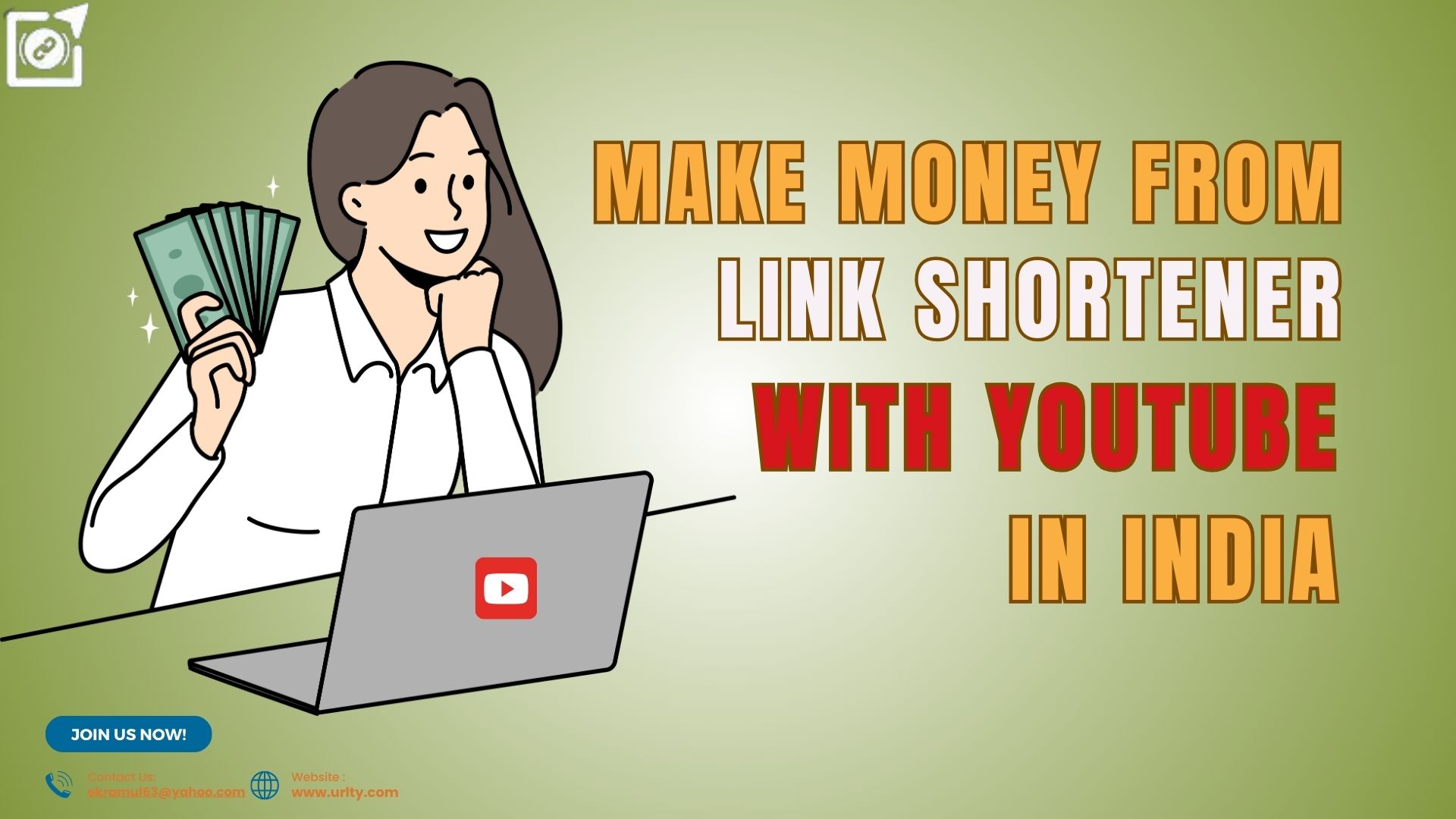 Make Money URL Shorteners on YouTube in India